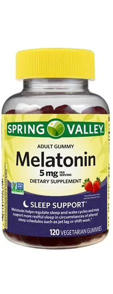 Spring Valley Melatonina 5 Mg 120 Gomas 